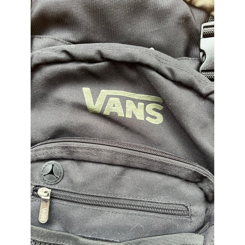 Vans Skate Backpack Black Olive Green Laptop Sleeve Utility Travel Bag Mens - Picture 9 of 9